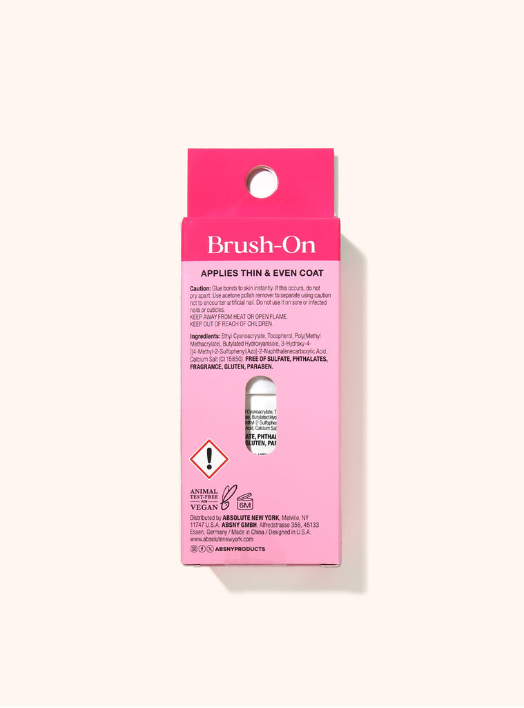 Brush-On Pink Nail Glue