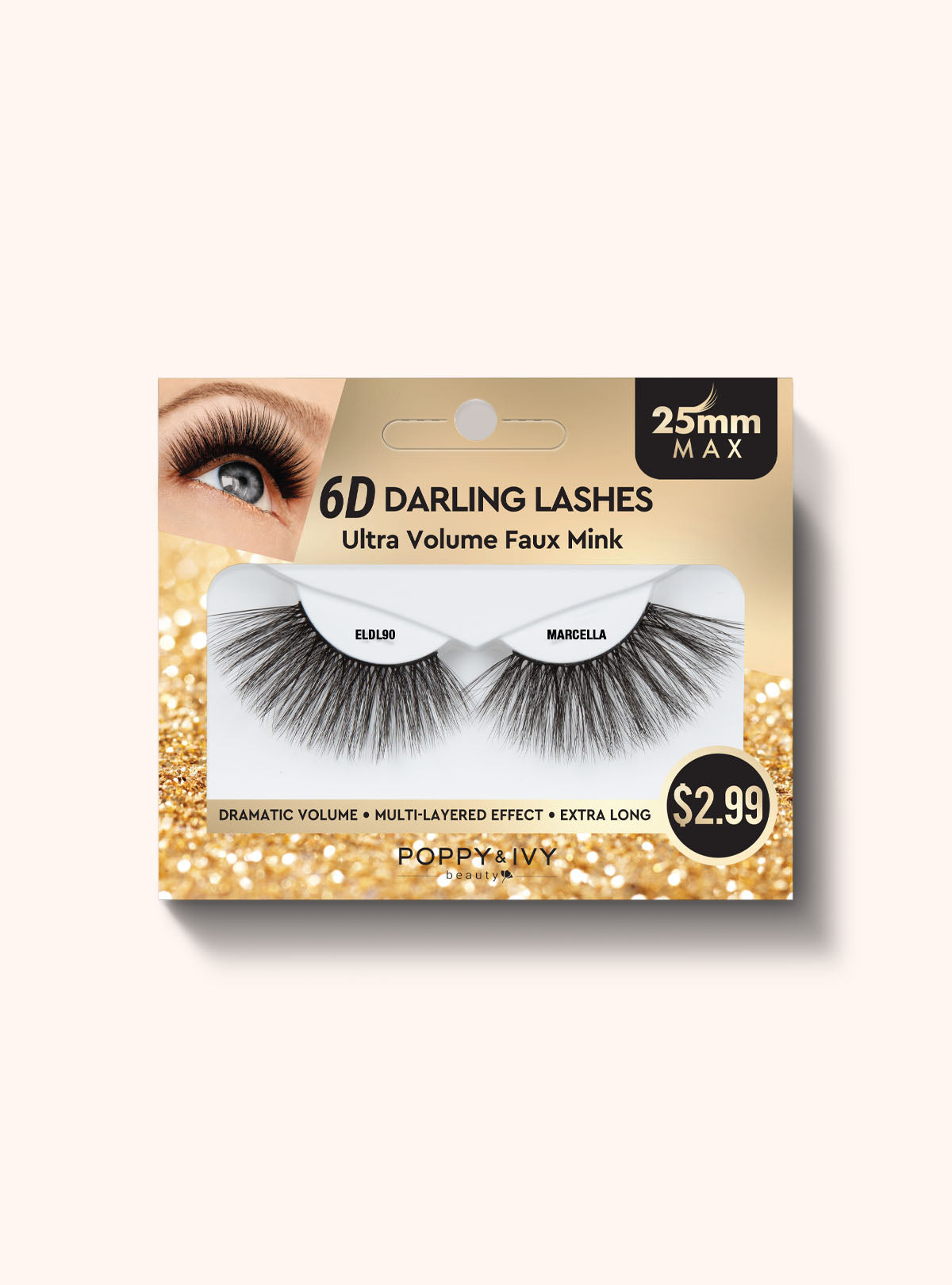 Poppy & Ivy 6D Darling Lashes 25mm Eyelashes || Marcella Default Title