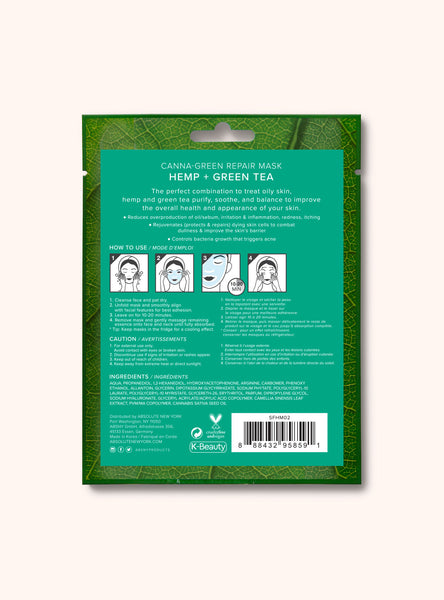 Canna-Green Repair Mask | Best Facial for Sensitive Skin
