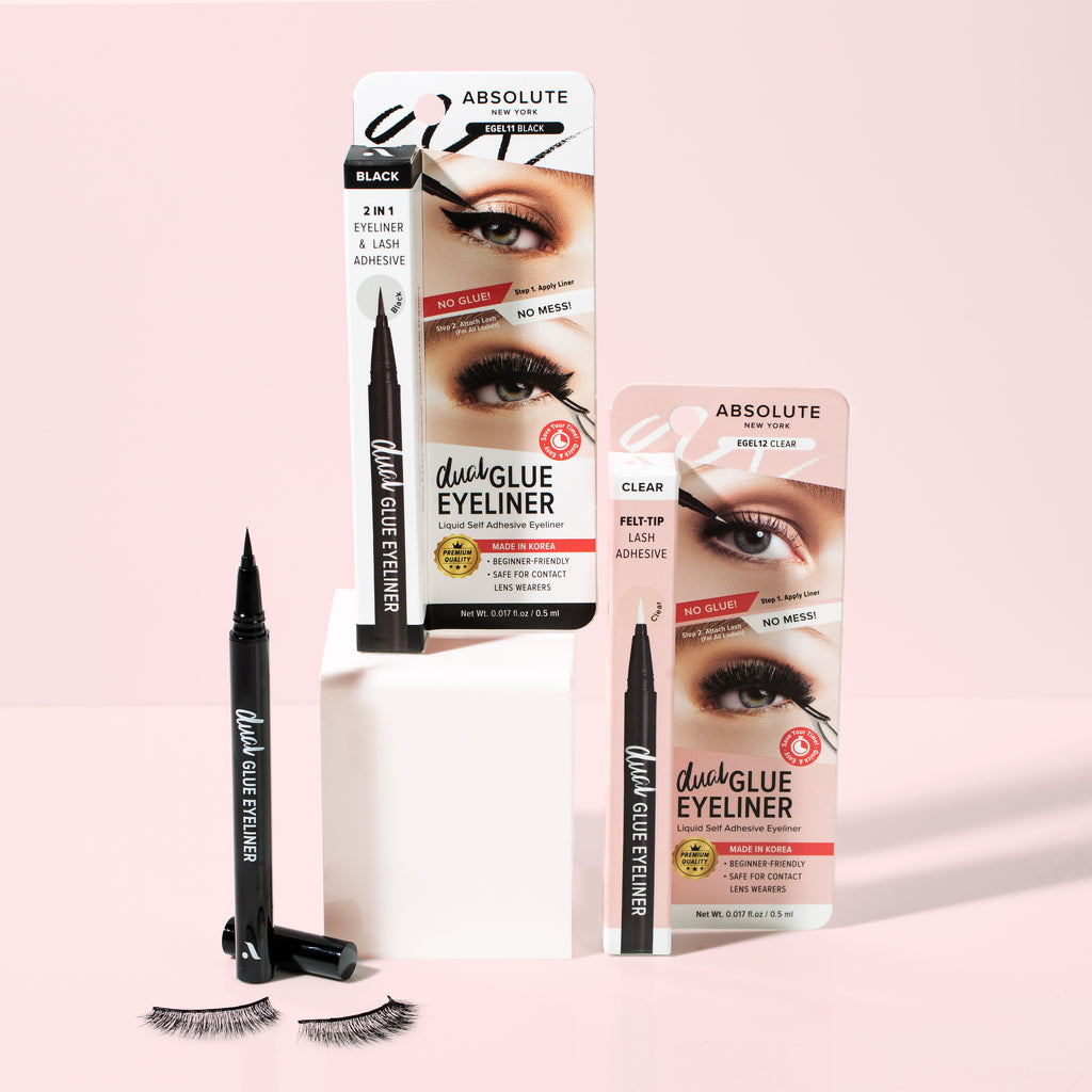 Introducing Dual Lash Glue Eyeliner - LINE your eyes & GLUE your lashes in ONE SWIPE