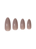 NTNK08 Naked Press On Nails - Almond Medium