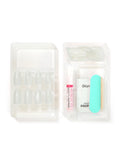 NTNK01 Naked Press On Nails - Almond Medium