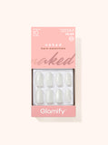 NTNK01 Naked Press On Nails - Almond Medium