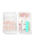 NTFC04 French Chic Press On Nails - Almond Medium
