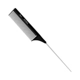 Professional Carbon Comb - Metal Tail Fine Tooth - product image #AHCB03