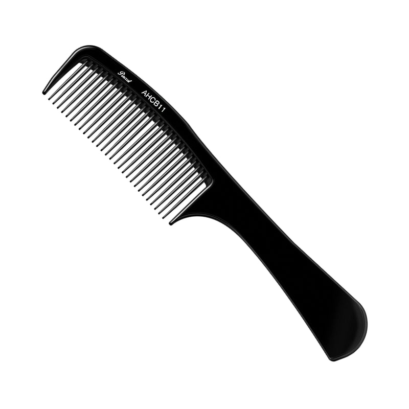 Professional Carbon Comb - Large Handle Fine Tooth - product image #AHCB11