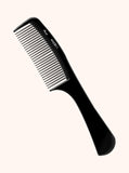 Professional Carbon Comb - Large Handle Fine Tooth