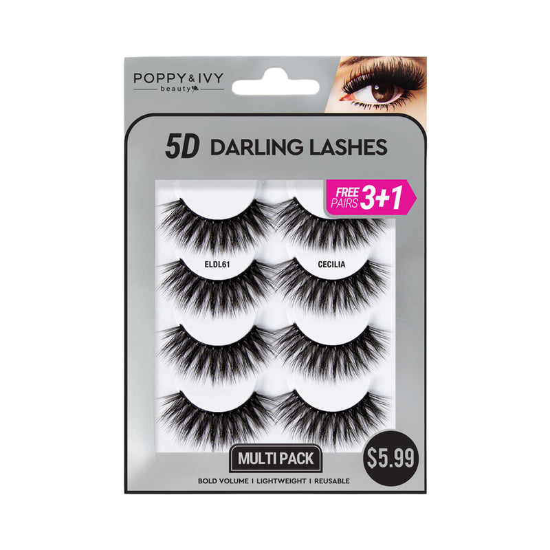 5D Darling Lashes - 4 Pairs - product image #ELDL61