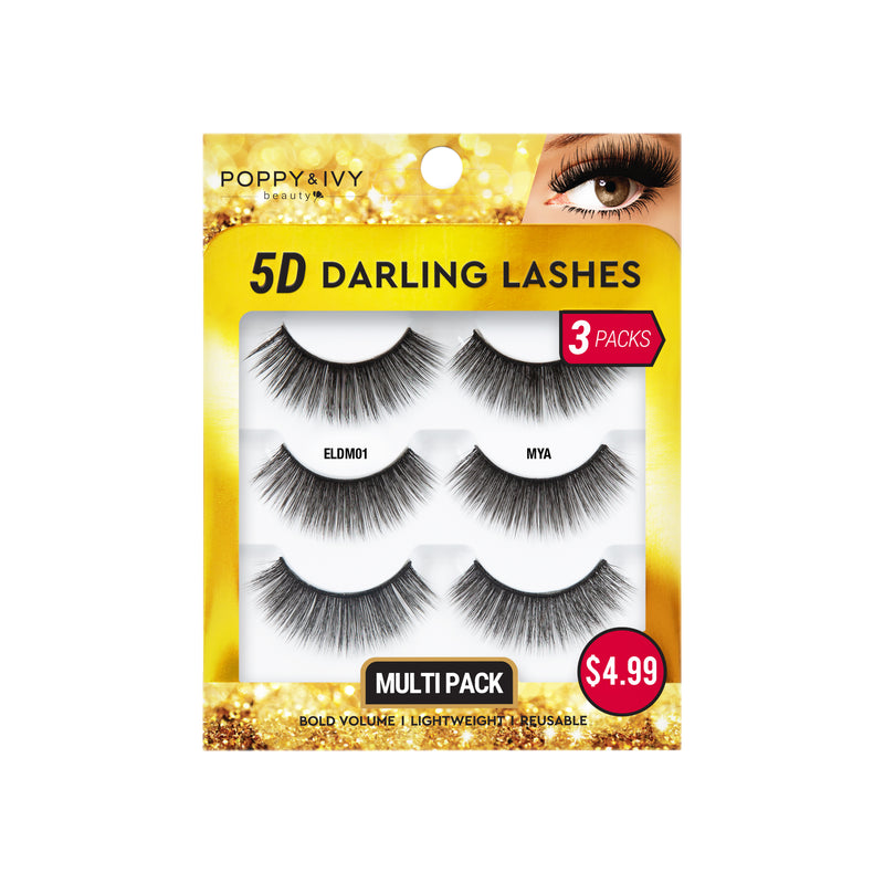 5D Darling Lashes - 3 Pairs - product image #ELDM01