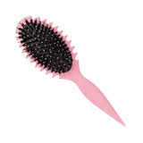 Curl Precision Styler Round Brush Pink - front view #HBCP01P