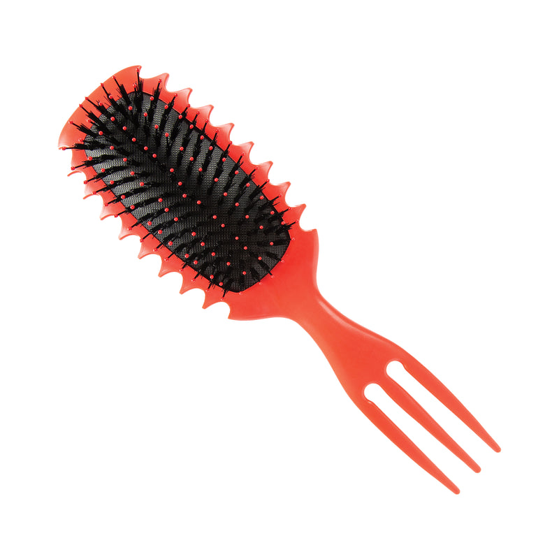 Curl Precision Styler Paddle Brush Red - front view #HBCP02R