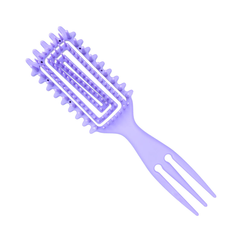 Curl Precision Styler Vented Brush Purple - front view #HBCP03L