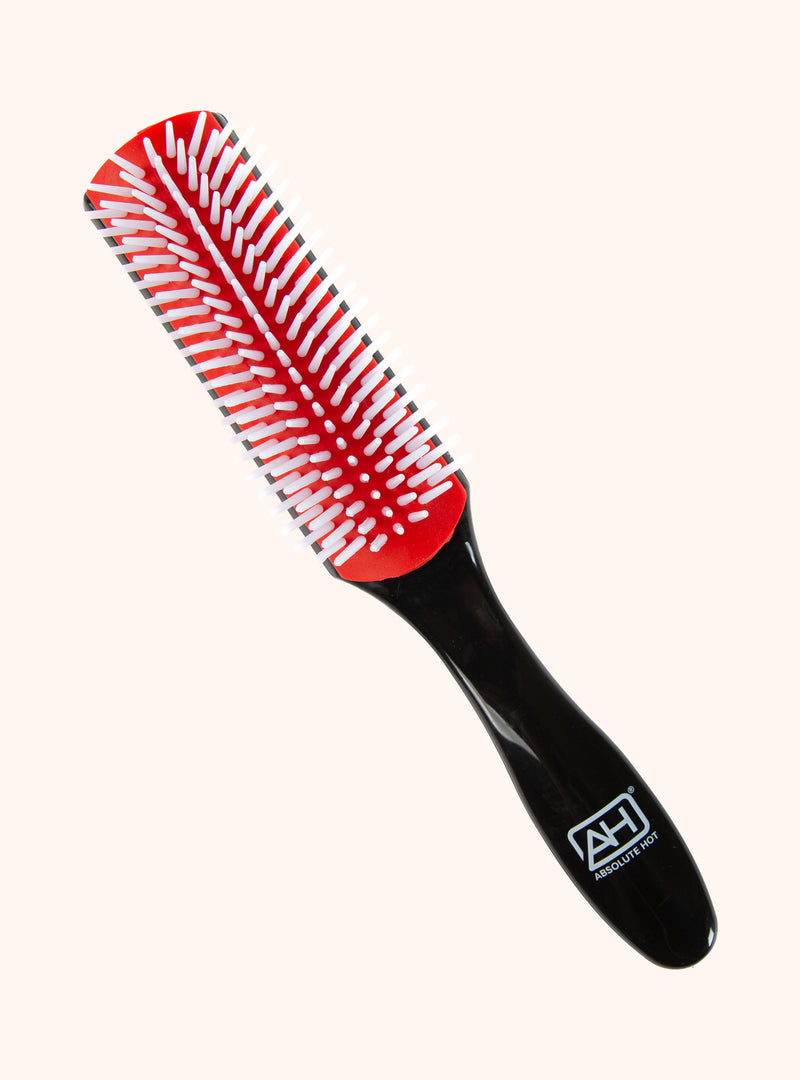 Non-Slip Detangling Brush 7 Row Black