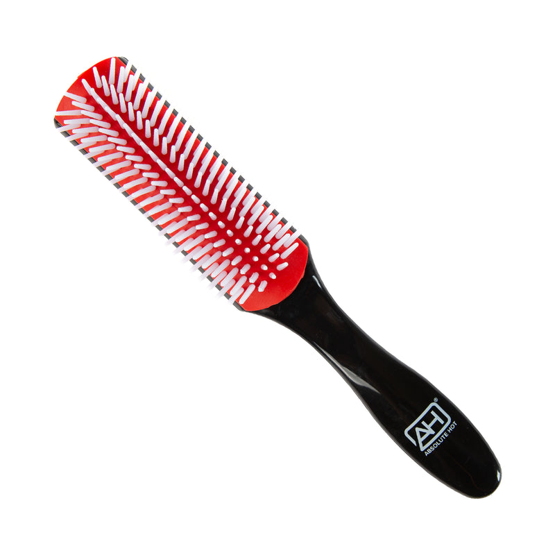 Non-Slip Detangling Brush 7 Row Black - product image #HBDT06