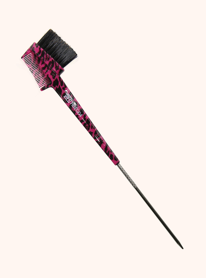 Pinccat 3 In 1 Edge Brush Jar - Leopard Print