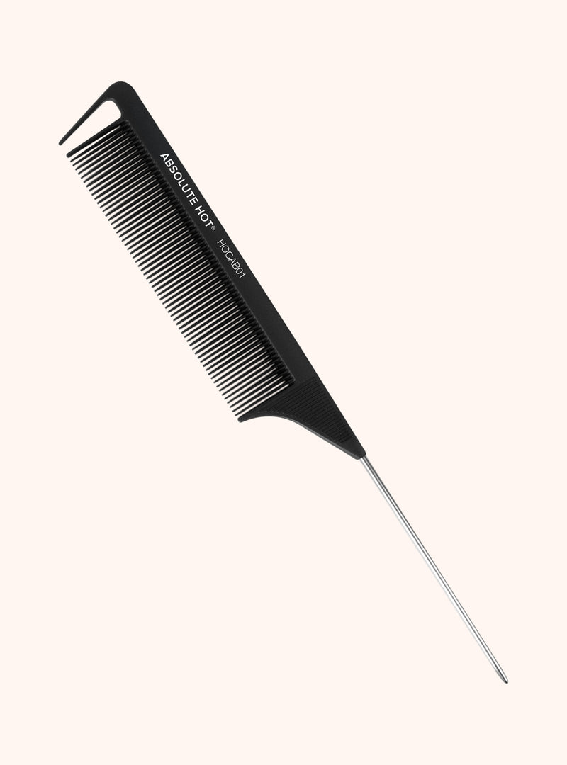 Carbon Fiber Pin Tail Comb for Braiding & Parting