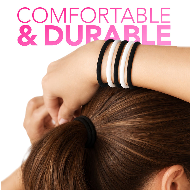 Assorted Color Elastic Hair Bands - 14 Piece - concept image 1a #shared