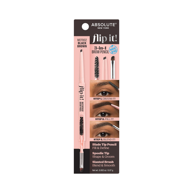 Flip It! Waterproof Brow Pencil - front view #MEFB02