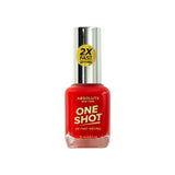 One Shot Nail Polish - Coral Red - product image #MNOS10