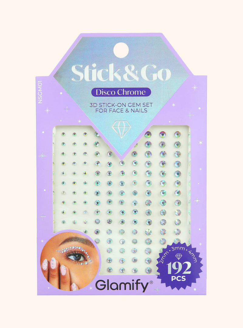 Stick & Go! 3d Stick-On Gem Set for Face & Nails