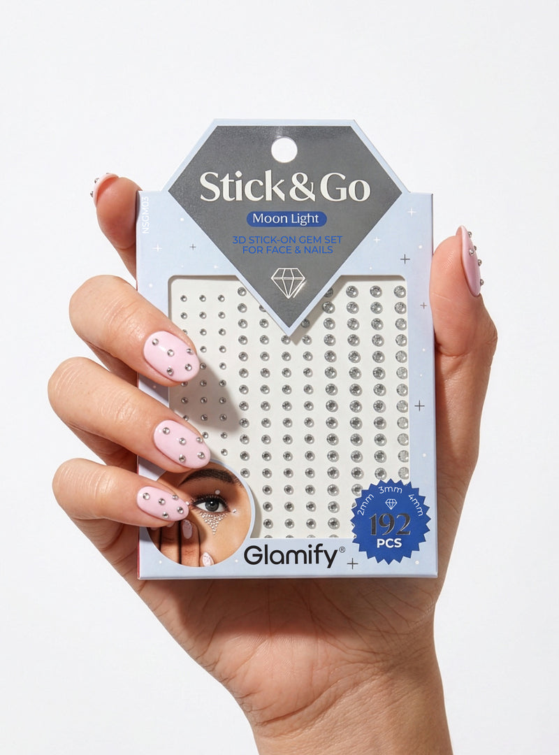Stick & Go! 3d Stick-On Gem Set for Face & Nails