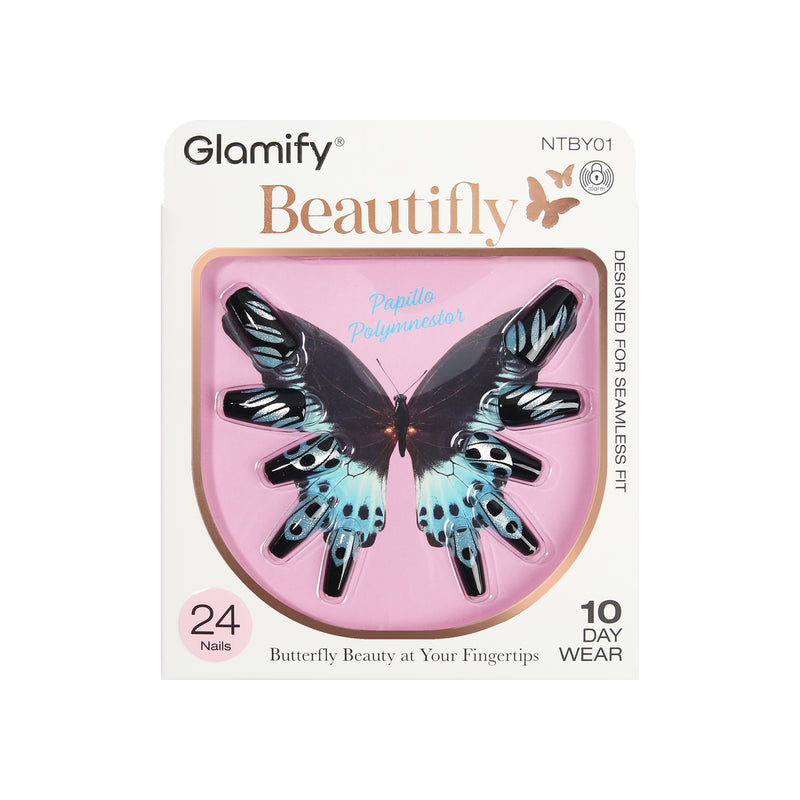 Beautifly: Press-on Nails - Coffin Medium - box #NTBY01