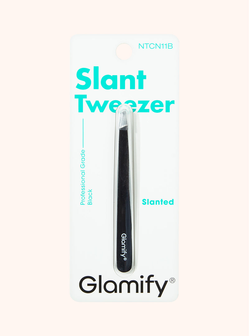Black Slanted Tweezer
