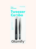 Black Slant + Point Tweezer Combo