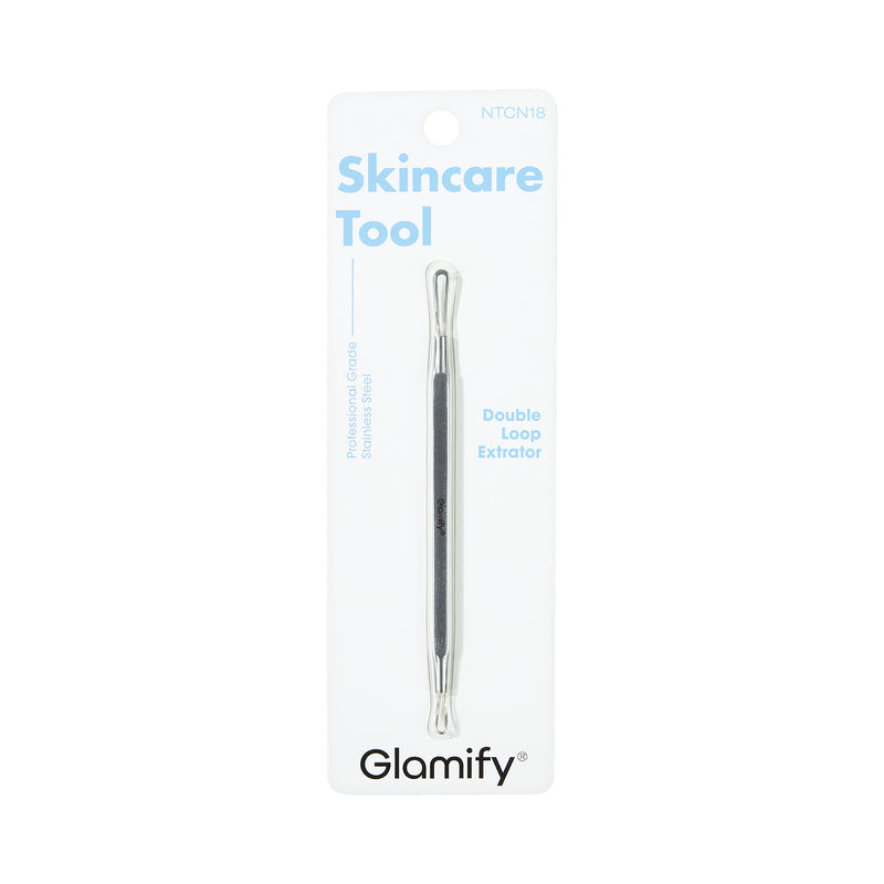Stainless Steel Double Loop Extractor Skincare Tool - product image #NTCN18