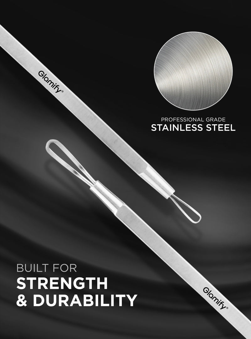 Stainless Steel Double Loop Extractor Skincare Tool