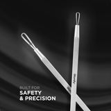 Stainless Steel Double Loop Extractor Skincare Tool - concept image 2 #NTCN18