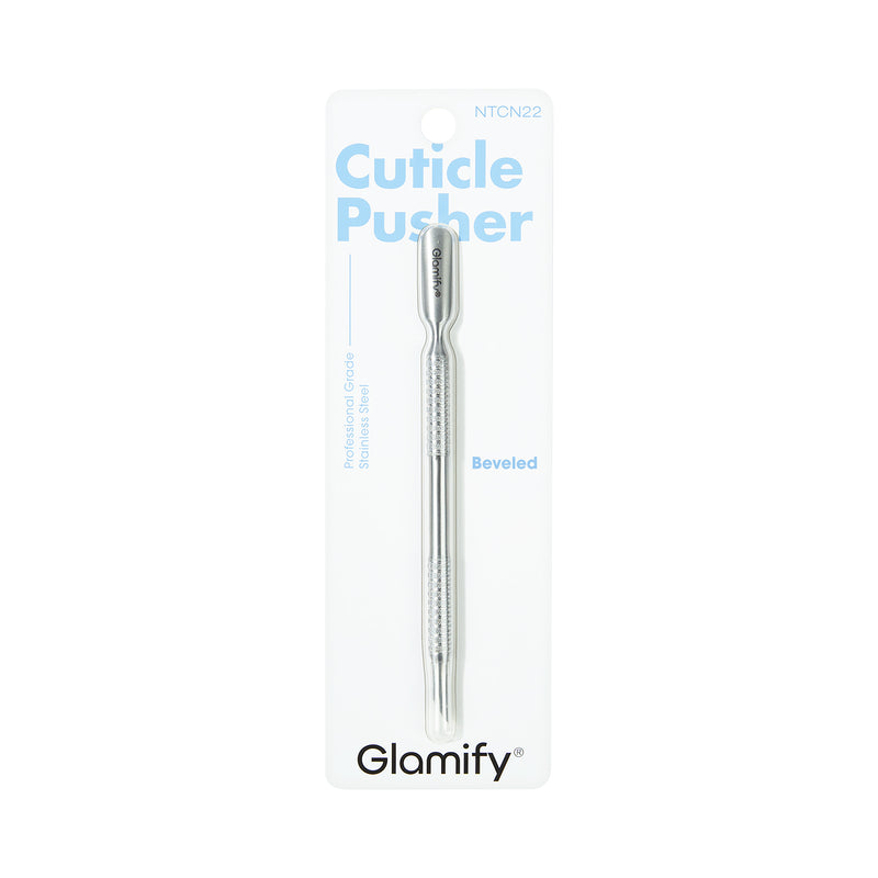 Stainless Steel Beveled Cuticle Pusher - product image #NTCN22