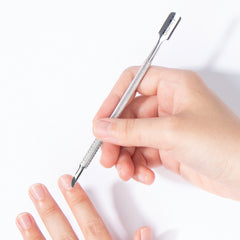 Stainless Steel Beveled Cuticle Pusher - product image #NTCN22