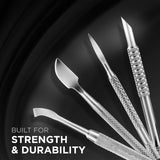 Stainless Steel Pointed Cuticle Pusher - concept image 2 #shared