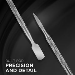 Stainless Steel Pointed Cuticle Pusher - concept image 3 #shared