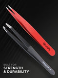Black Slanted Tweezer