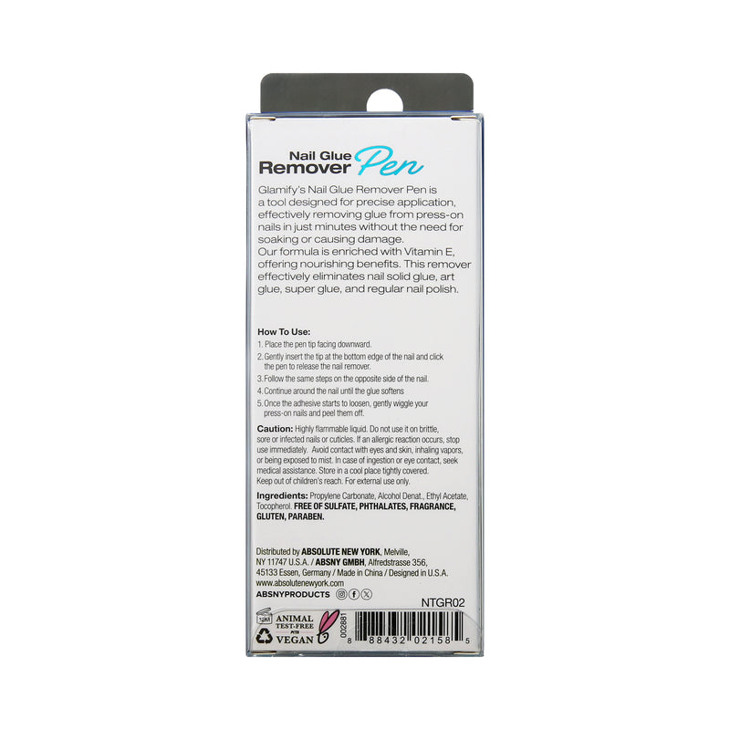Nail Glue Remover Pen - back view #NTGR02