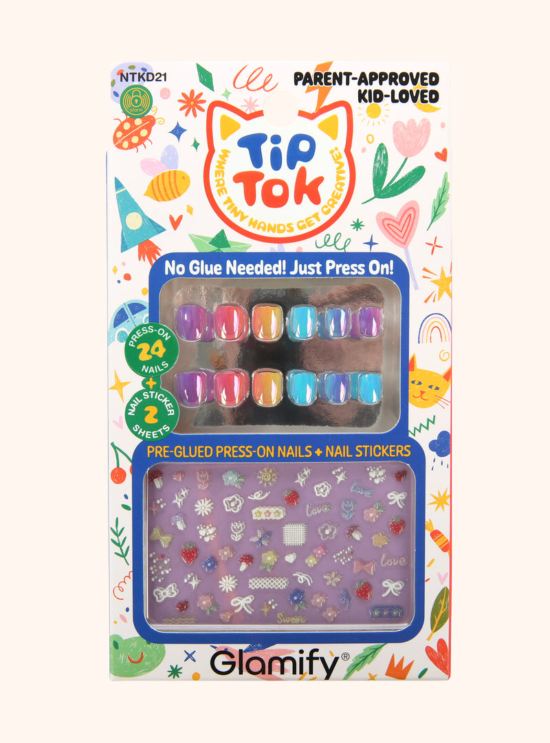 Tiptok Kids Press-On Nails DIY Kit