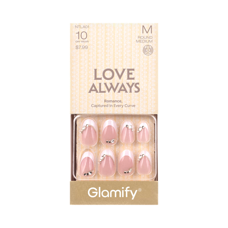 LOVE, ALWAYS PRESS-ON NAILS - box #NTLA01