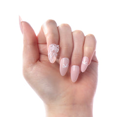 LOVE, ALWAYS PRESS-ON NAILS - hand view #NTLA04
