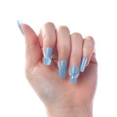 LOVE, ALWAYS PRESS-ON NAILS - hand view #NTLA06