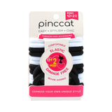 Black and White Elastic Hair Bands - 14 Piece - product image #P001