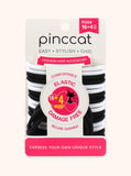 Black and White Elastic Hair Bands - 20 Piece by Pinccat