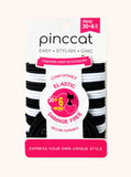 Black and White Elastic Hair Bands - 36 Piece by Pinccat
