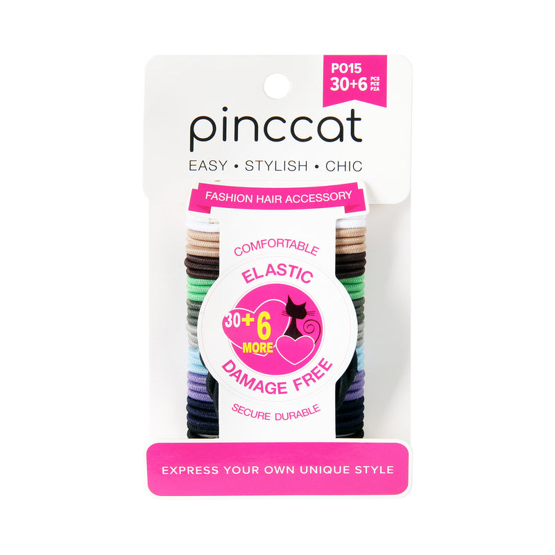 Assorted Color Elastic Hair Bands - 36 Piece - product image #P015