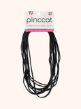 Slim Black Head Wraps - 10 Piece by Pinccat