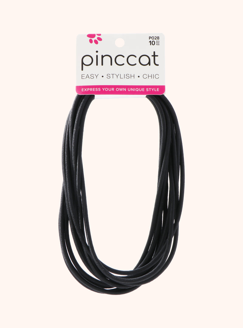 Classic Black Head Wraps - 10 Piece by Pinccat