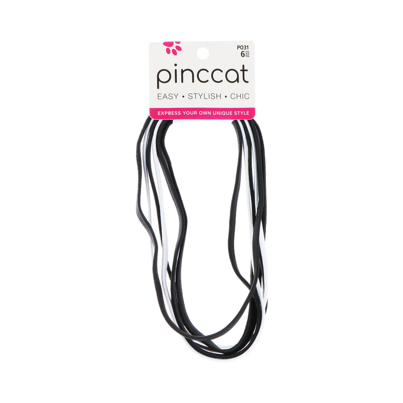 Black and White Head Wraps - 6 Piece - product image #P031