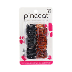 Mini Claw Clips - Black and Tortoise, 6 Piece - product image #P038