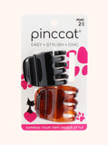 Jumbo Claw Clips - Black and Tortoise, 2 Piece by Pinccat